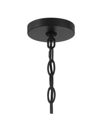 Carrine 15 3/4" Modern Pendant Chandelier Ceiling Light Fixture Dining Room Over Table 5-Light LED Black Gold Finish
