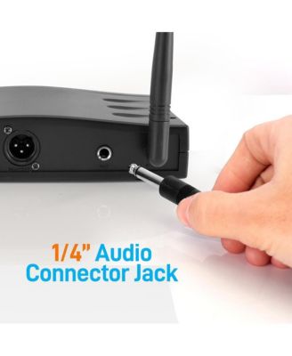 Wireless Belt-Pack Microphone System with USB Powered Receiver, Headset & Lavalier Microphones