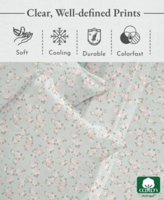 100% Cotton Full Sheet Set, Soft Sateen, 4 Pc Deep Pocket Full Sheets & Pillowcase Set