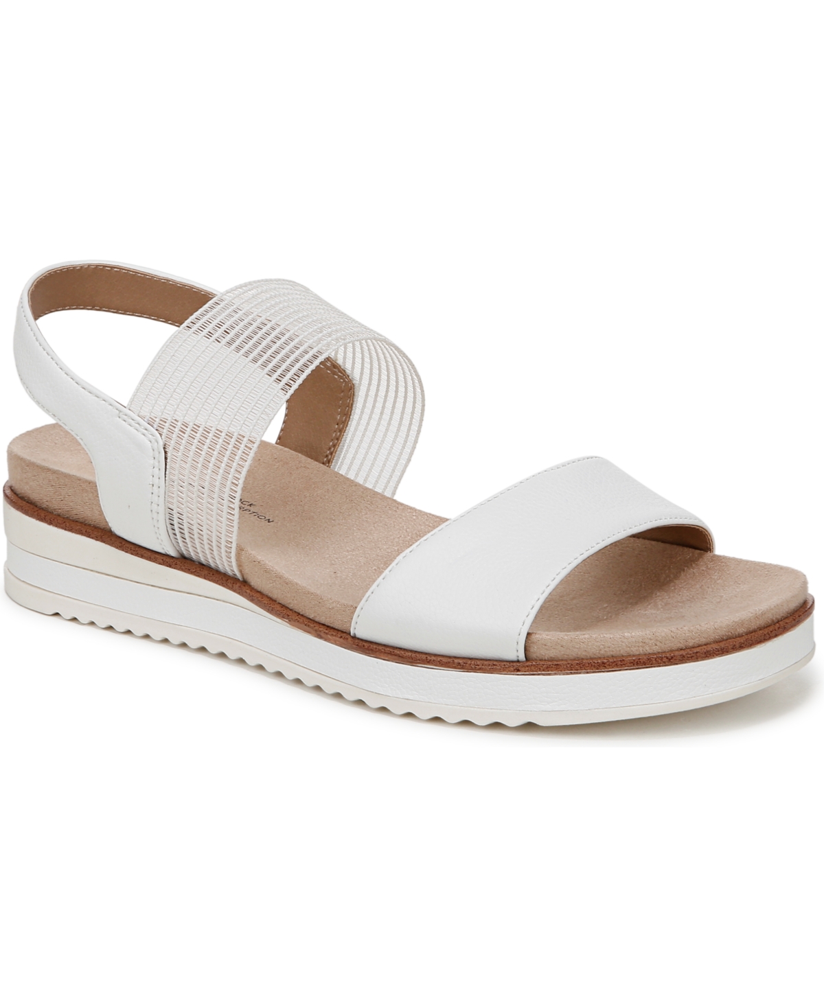 LIFESTRIDE WOMEN'S ZING ROUND OPEN TOE WEDGE SLINGBACK SANDALS 