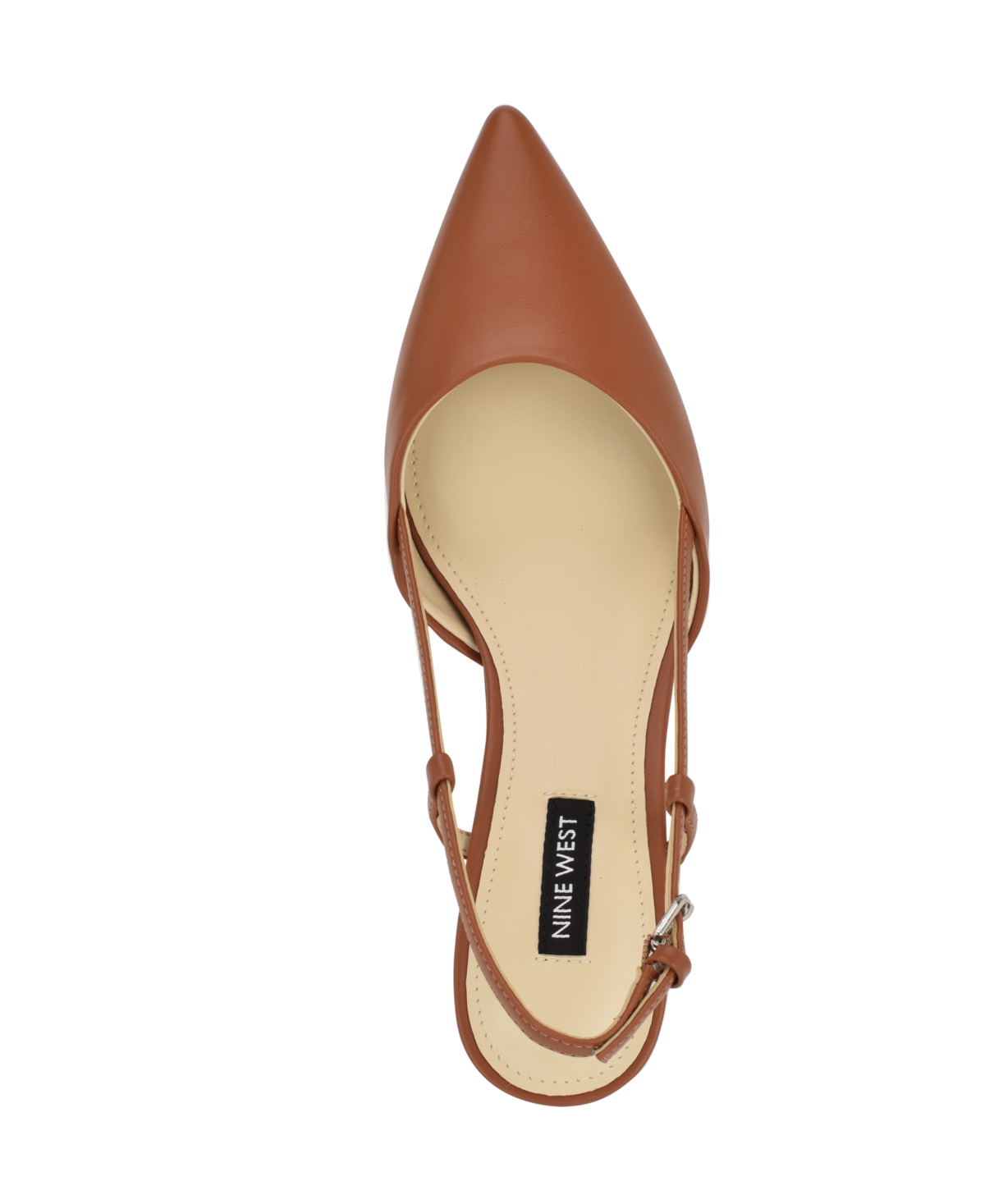 Shop Nine West Women's Rhonda Tapered Heel Slingback Pumps In Cognac