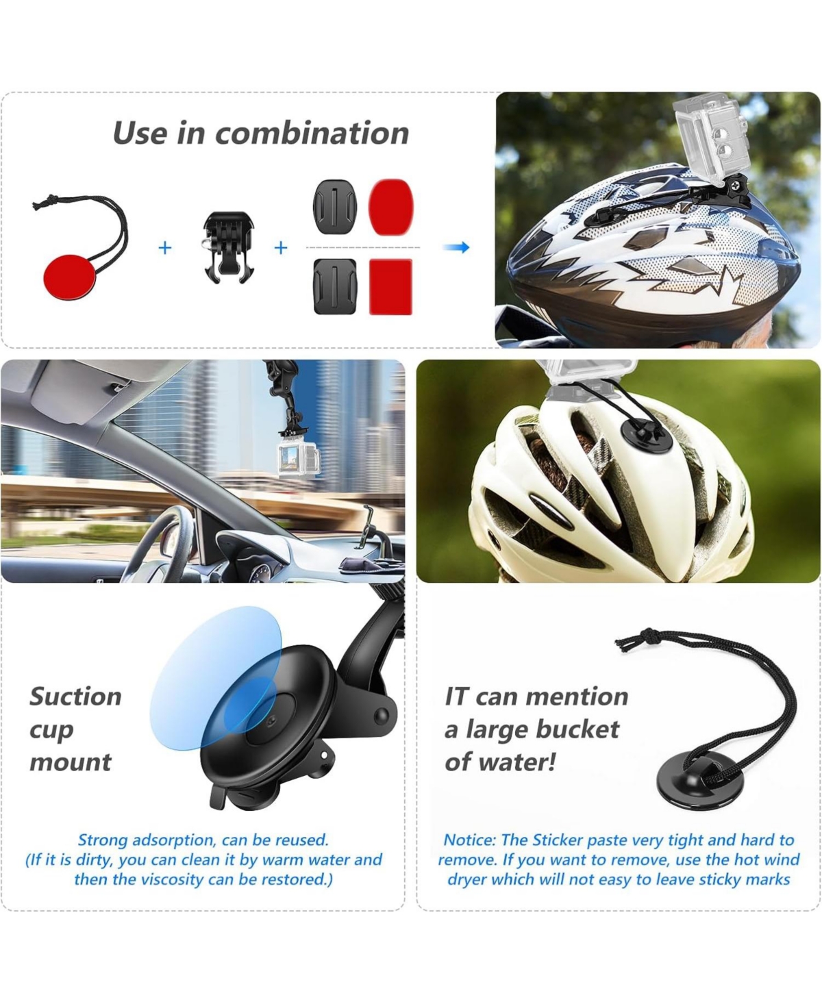 Neewer 50 in 1 Action Camera Accessory Kit Compatible with GoPro Hero 12 11 10 9 Dji Osmo 4 3 2 Insta360 X3 X2 Go 3 Sjcam Dbpower Akaso VicTsing Apema