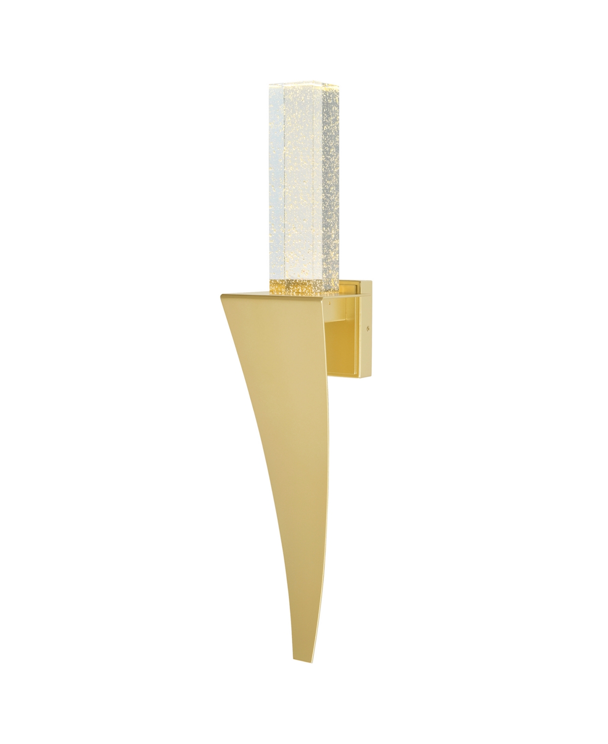 Cwi Lighting 30" Metal Catania Integrated Led Wall Light In Satin Gold
