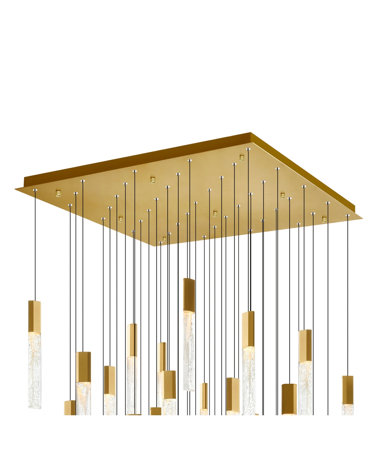 Shop Cwi Lighting 16" Metal Greta Integrated Led Chandelier In Brass