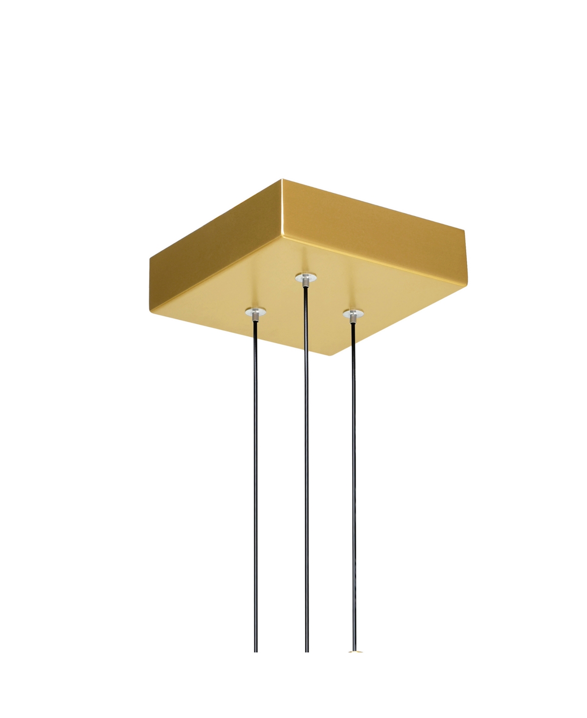 Cwi Lighting 24" Metal Stagger Integrated Led Mini Pendant In Brass