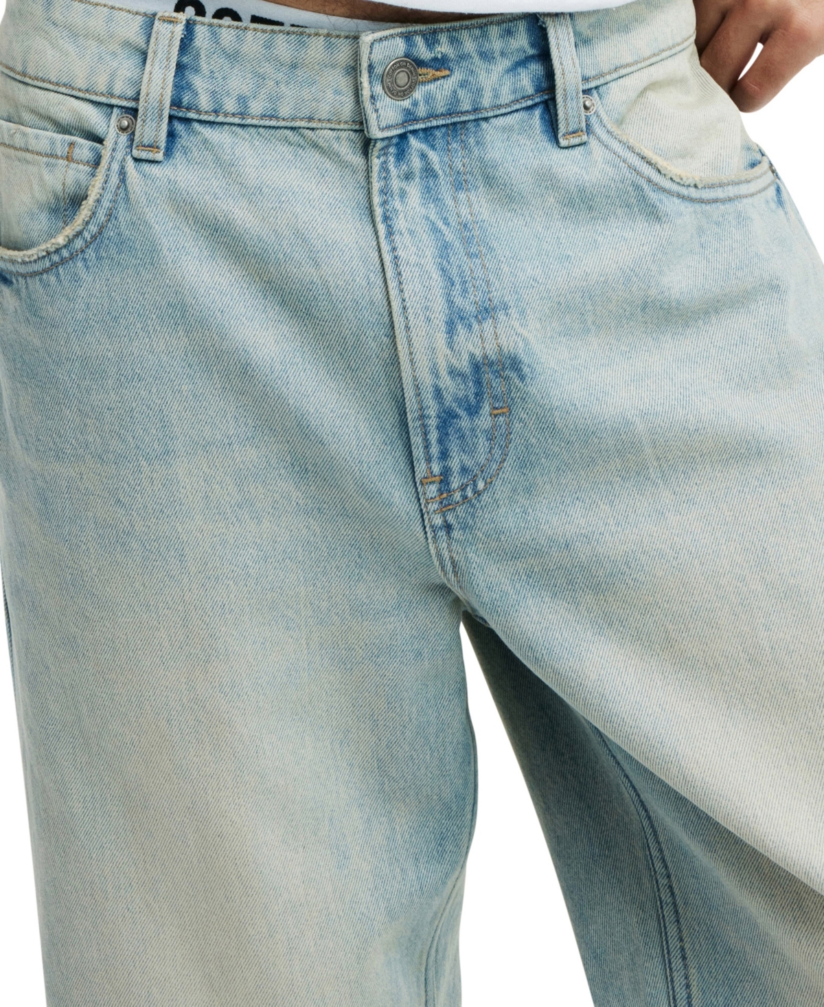 Shop Cotton On Men's Baggy Jean In Halen Blue