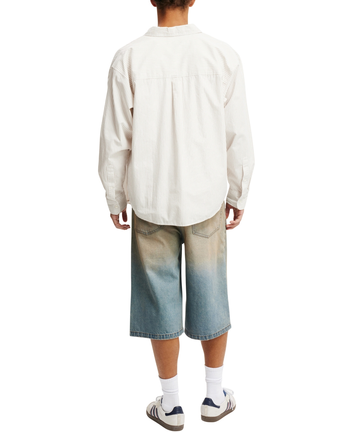 Shop Cotton On Men's Super Baggy Jort Shorts In Earl Blue