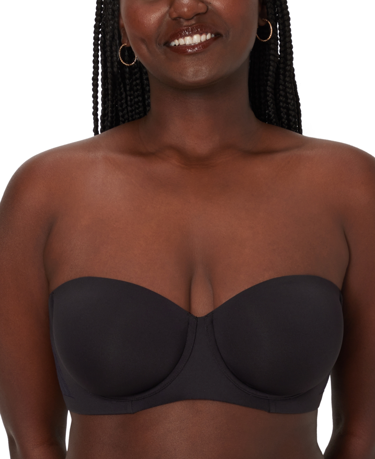 Bali Women's Coolest Smoothing Strapless Minimizer Bra Df4586 In Black