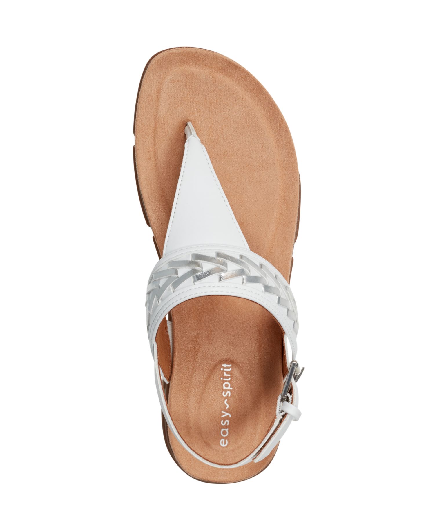 Monte Woven T-Strap Flat Slingback Sandals