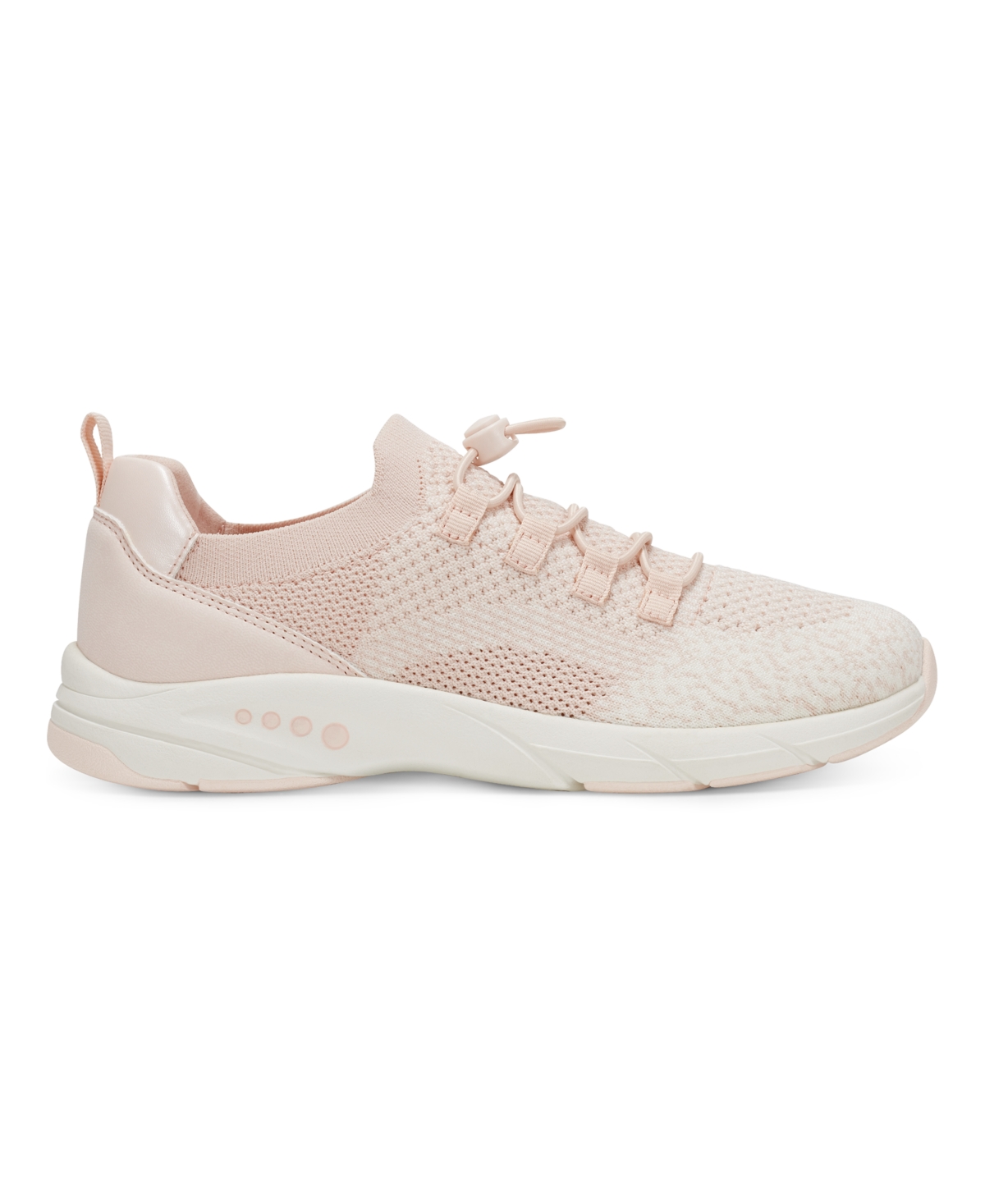 Shop Easy Spirit Women's X Denise Austin Astrid Knit Slip-on Sneaker In Pale Peach,ivory Multi