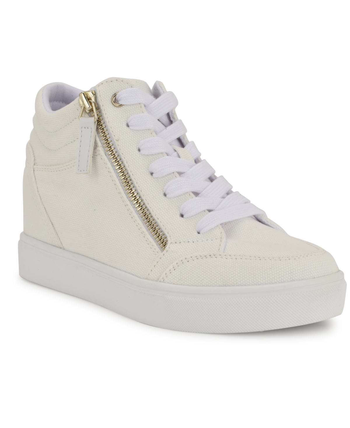 Women's Tons High Top Hidden Wedge Sneakers - Light Natural Woven