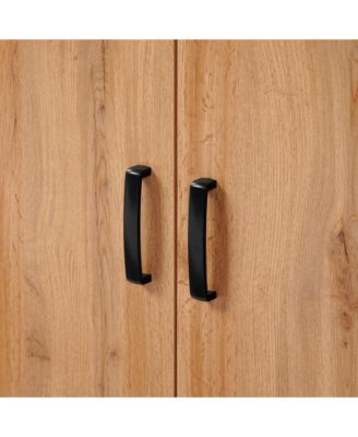 2-Door 1-Drawer with Soft Close Buffet Cabinet with Black Metal Legs