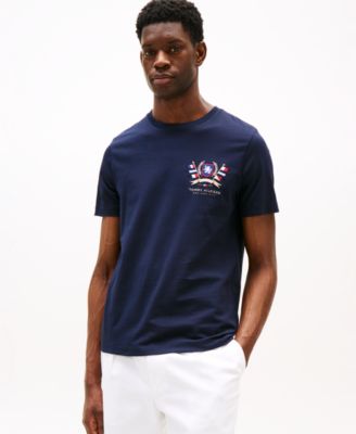 Tommy Hilfiger - Men's Short Sleeve Color Crest Logo T-Shirt