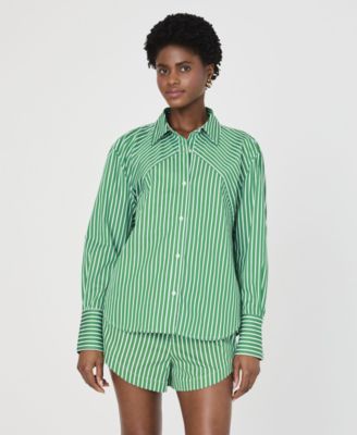 French Connection - Women's Alexis Cotton Angled-Yoke Shirt