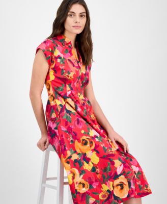 knee length dresses for ladies Long Sleeve Waist Tie Dress  JULIA JORDAN