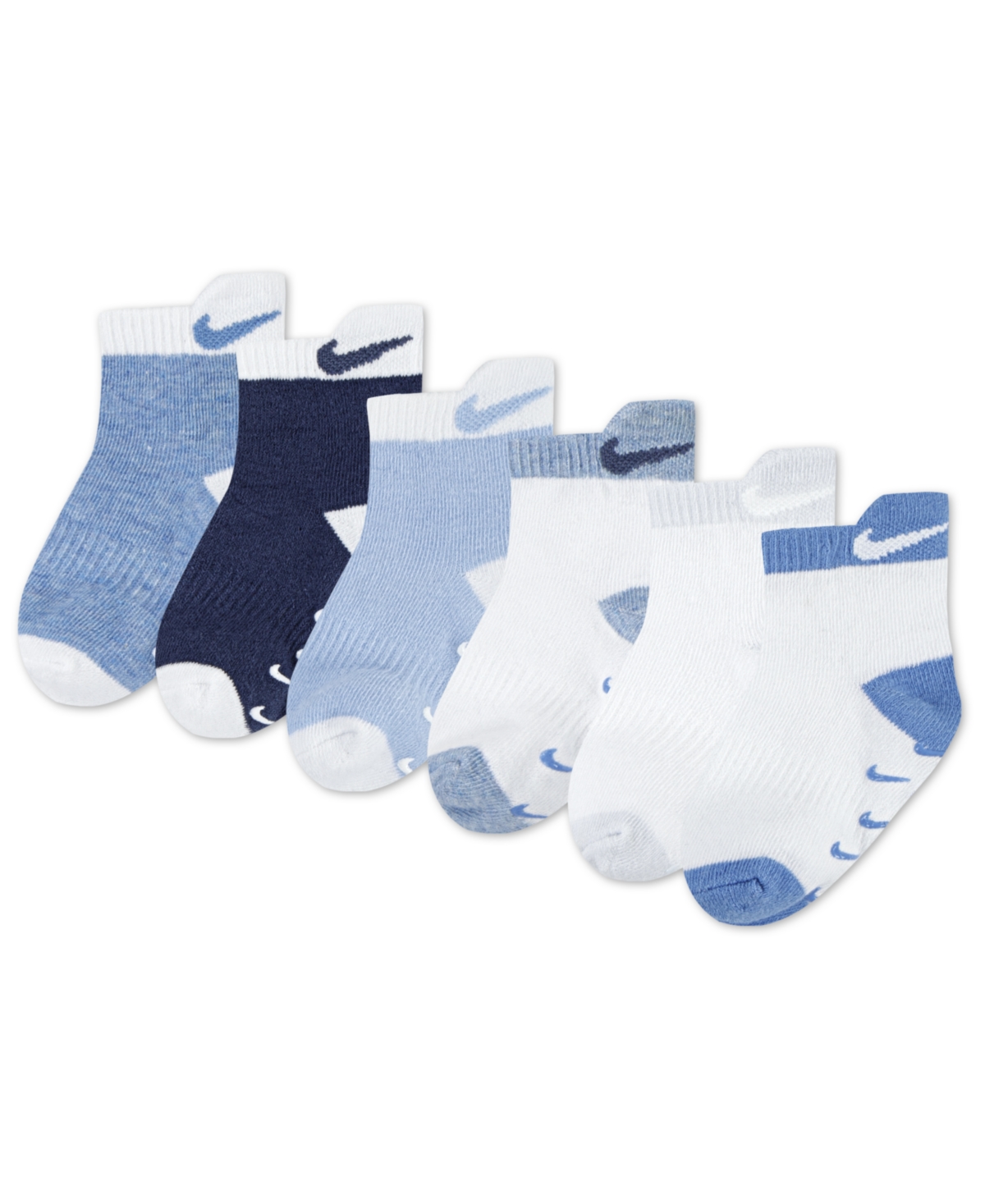 Nike Baby Or Toddler Tab Gripper Socks, Pack Of 6 In Baltic Blue