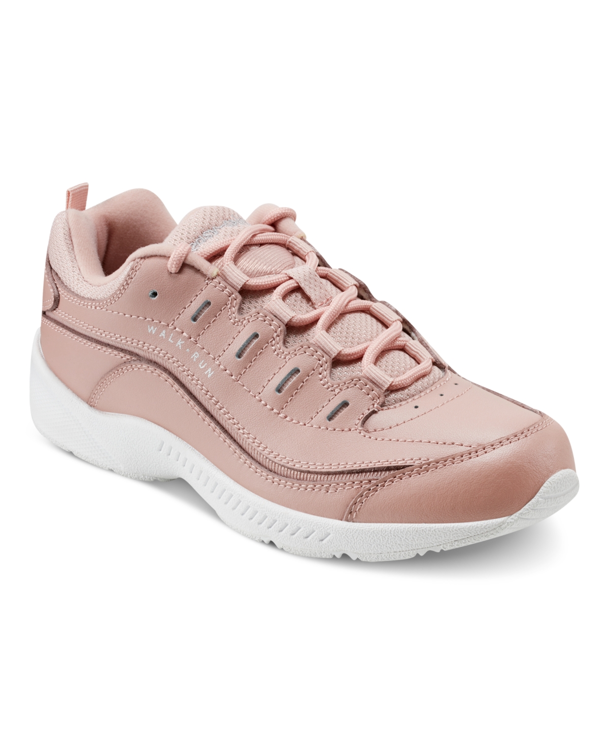 Shop Easy Spirit Women's Romy Lightweight Easy-on Walking Shoes In Pink Rose Leather