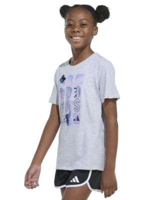 adidas - Big Girls Short-Sleeve Regular-Fit T-Shirt