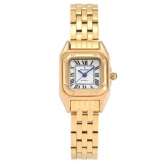 Peugeot Womens 20x22mm Gold-Tone Panther Link Bracelet Watch - Macy's