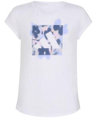 adidas - Big Girls Cap-Sleeve Logo Graphic Cotton T-Shirt