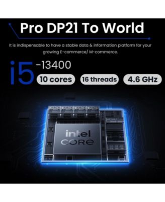 PRO DP21 Business MFF Desktop Intel Core i5 13400 8GB RAM Intel UHD Graphics 512GB SSD Storage Windows 11 Home - Black