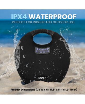 5.25” Portable Wireless Bluetooth Streaming Speaker with Waterproof Design, Wireless Microphone, TWS, USB/MP3 Playback, Rechargeable Battery