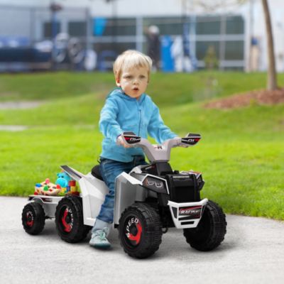 Kids ATV Quad Car with Back Trailer,