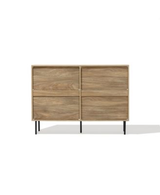 Mid-Century Modern Wave 6-Drawer 47.2-Inch Wide Dresser
