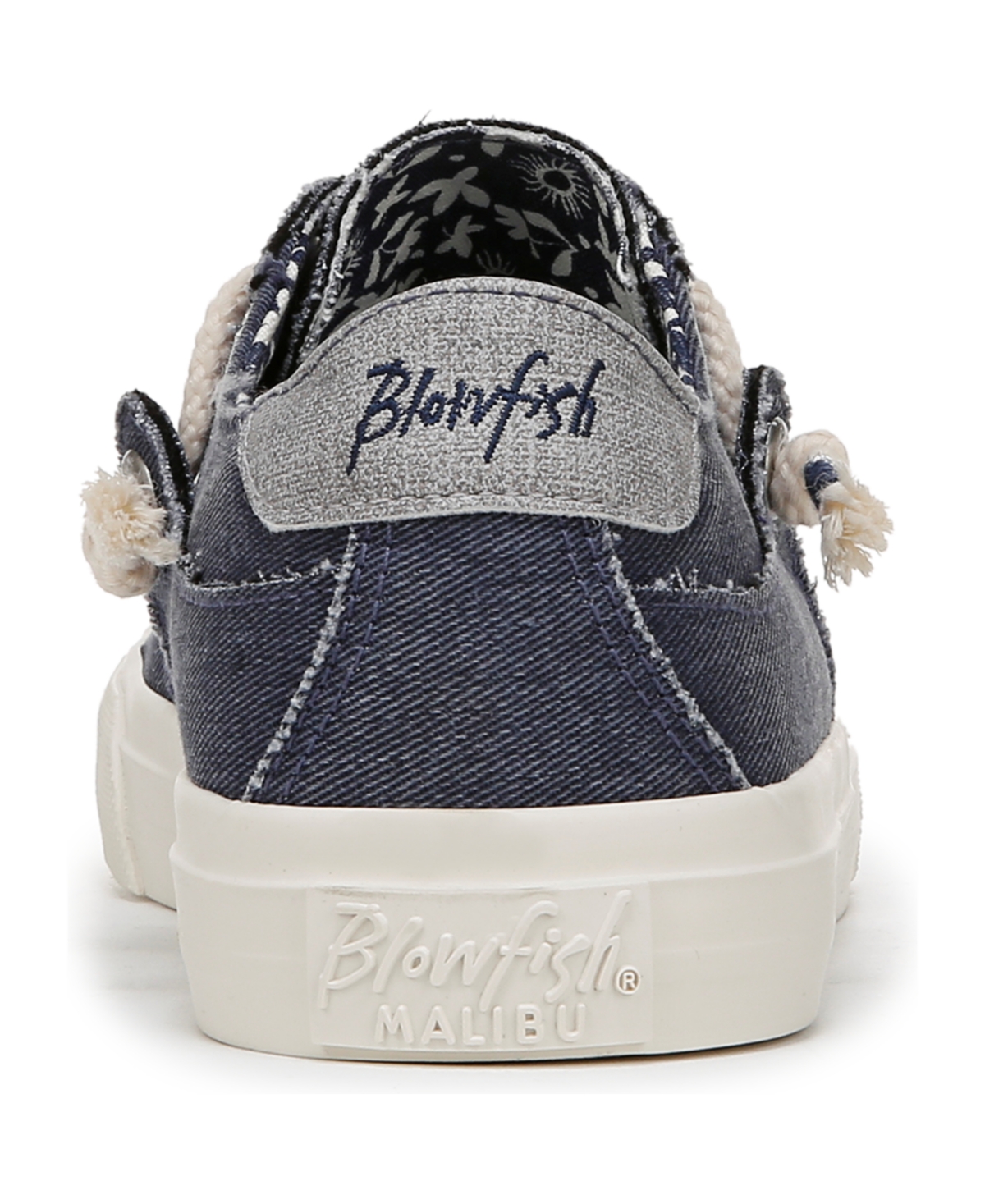 Shop Blowfish Malibu Women's Martina Lace Up Platform Sneakers In Navy Twill Fabric