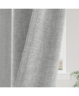 Garrett Textured Tie Knots Curtains Pair, 52"X108"