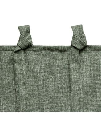 Garrett Textured Tie Knots Curtains Pair