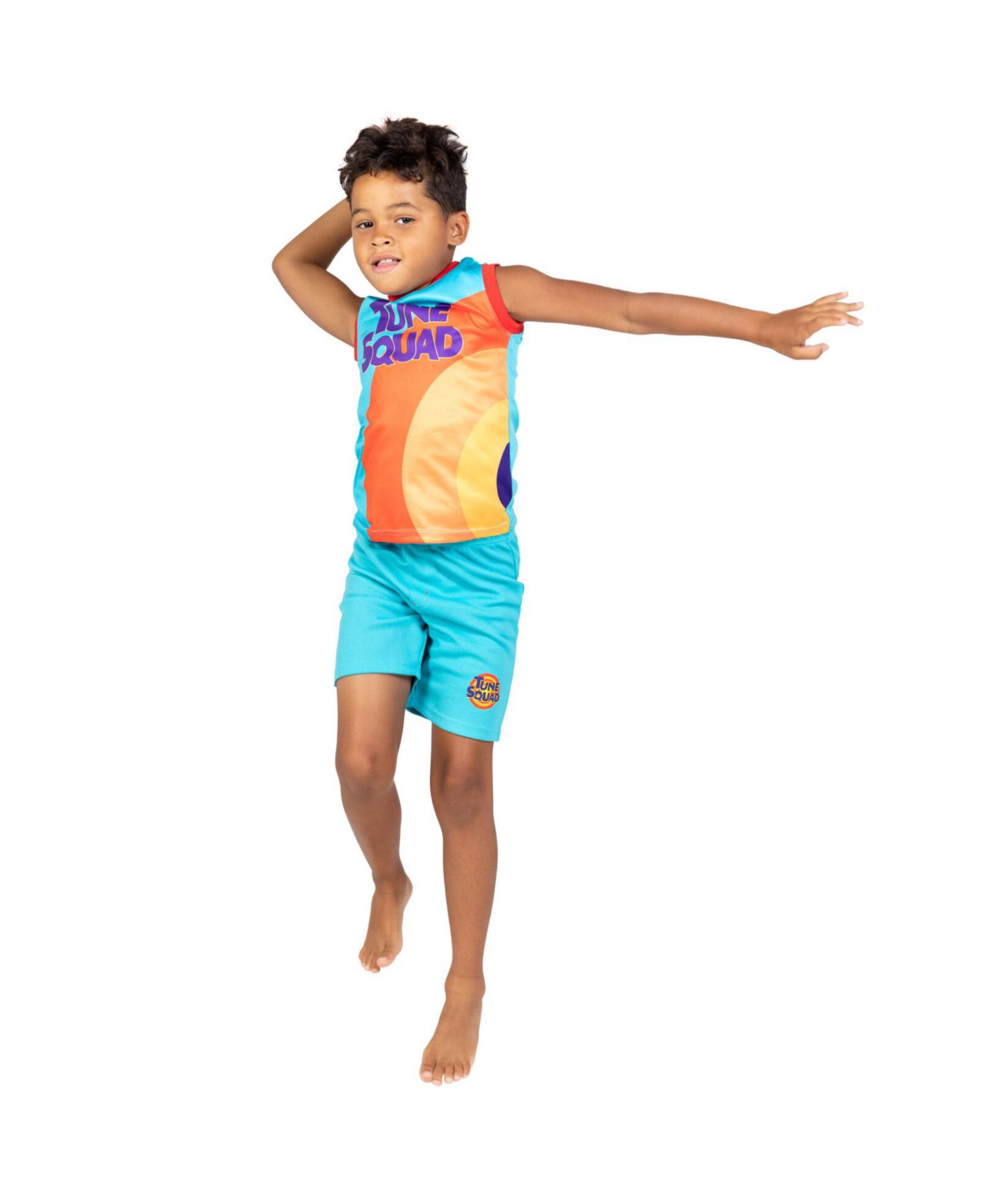 Boys Looney Tunes Athletic Tank Top Mesh Shorts