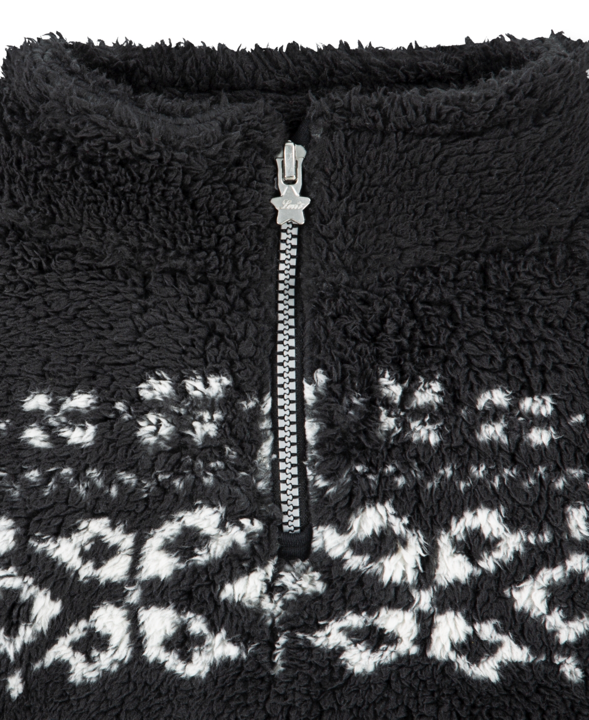 LEVI'S BIG GIRLS MEET AND GREET SHERPA HALF-ZIP SWEATSHIRT 