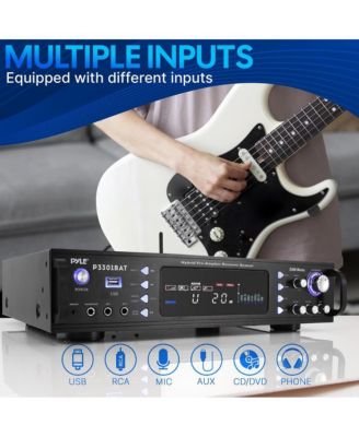Wireless Bluetooth Stereo Amplifier with AM/FM and US