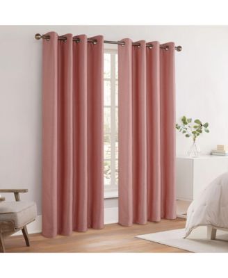 Texture Room Darkening Grommet Curtains Pair, 52"X84"