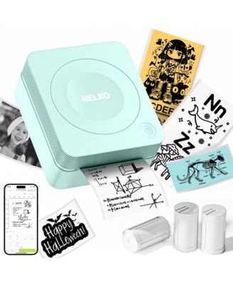 Nelko PM230 Mini Bluetooth Sticker Printer – Portable Thermal Printer with 3 Paper Rolls, Templates for Phone/Tablet – Easy Labeling Anywhere