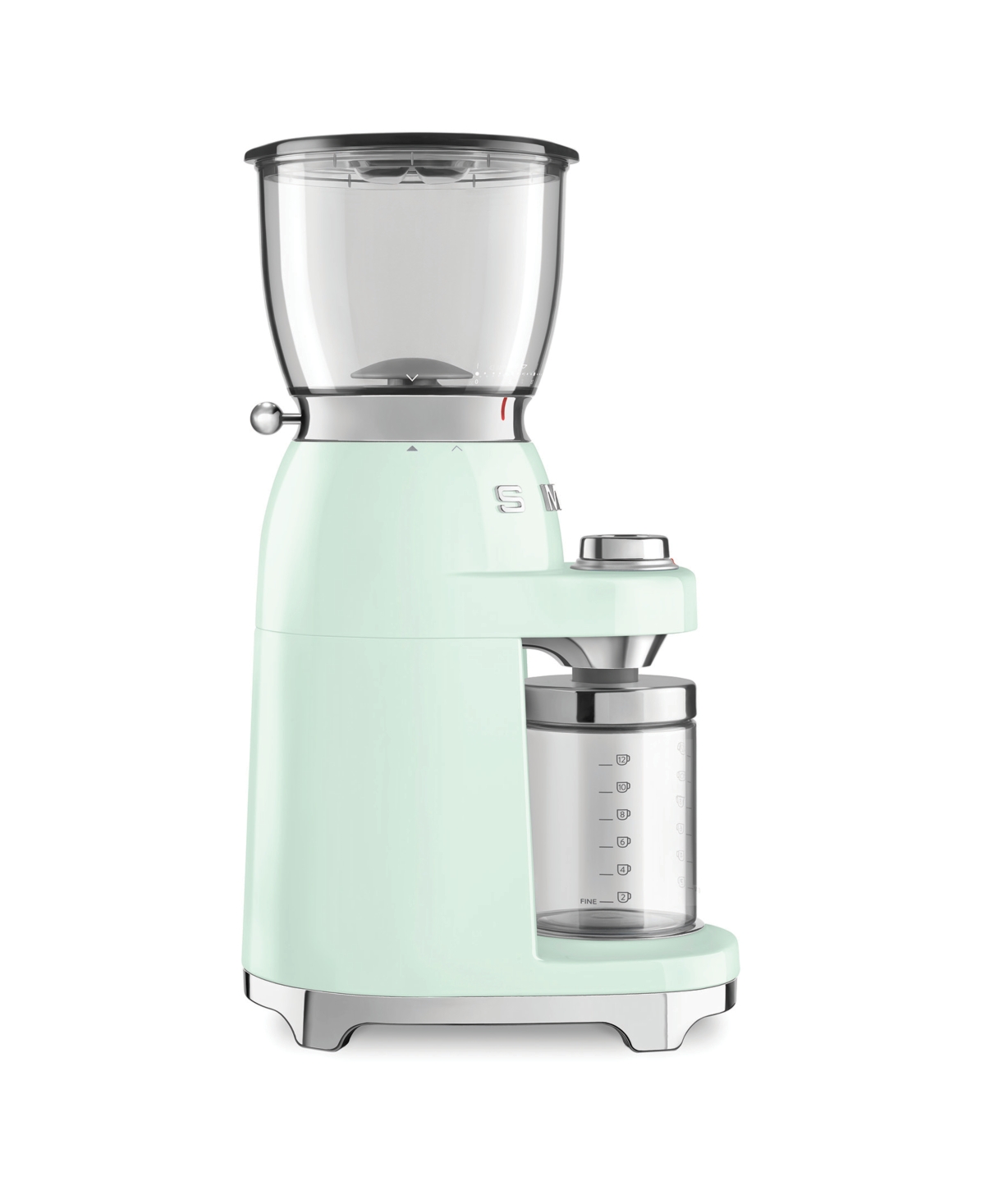Smeg Green Retro-style Coffee Grinder In Pastel Green