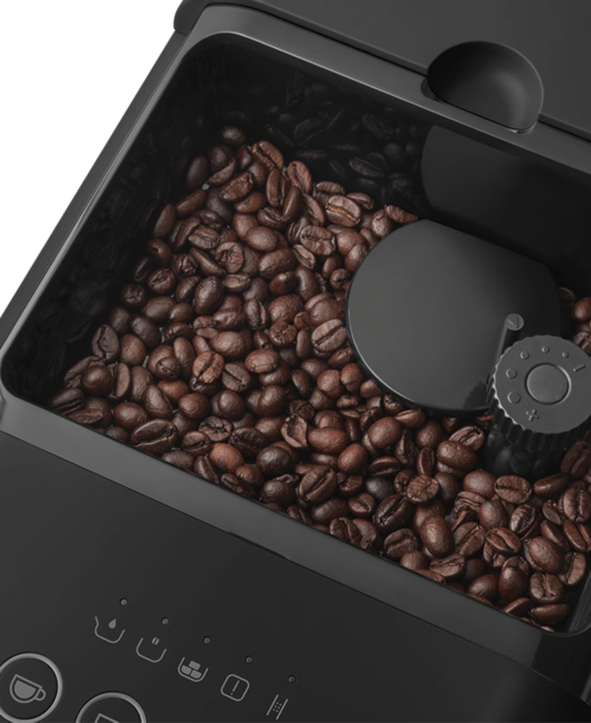 Smeg Contemporary Aesthetic Fully Automatic Coffee Machine With Auto Froth In Matte Black