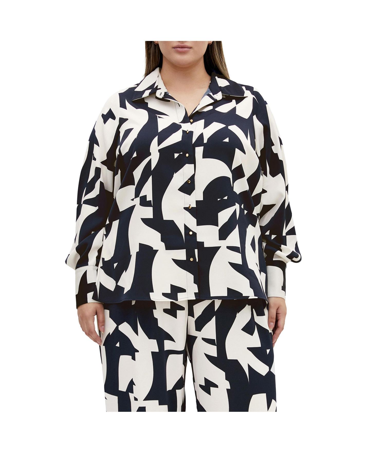 Женская рубашка CITY CHIC Enya Print, цвет: Geo Scarf — фото 1