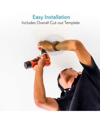 8" In-Wall / Ceiling Commercial PA Speaker with 100V Transformer Tap, 200W Max Power Output