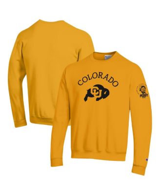 Champion - Men's Gold Colorado Buffaloes Peggy 100 Pullover Sweatshirt