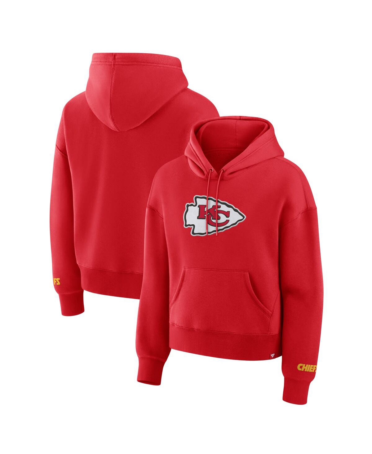 Fanatics Women's Red Kansas City Chiefs Legacy Fleece Pullover Hoodie In Red