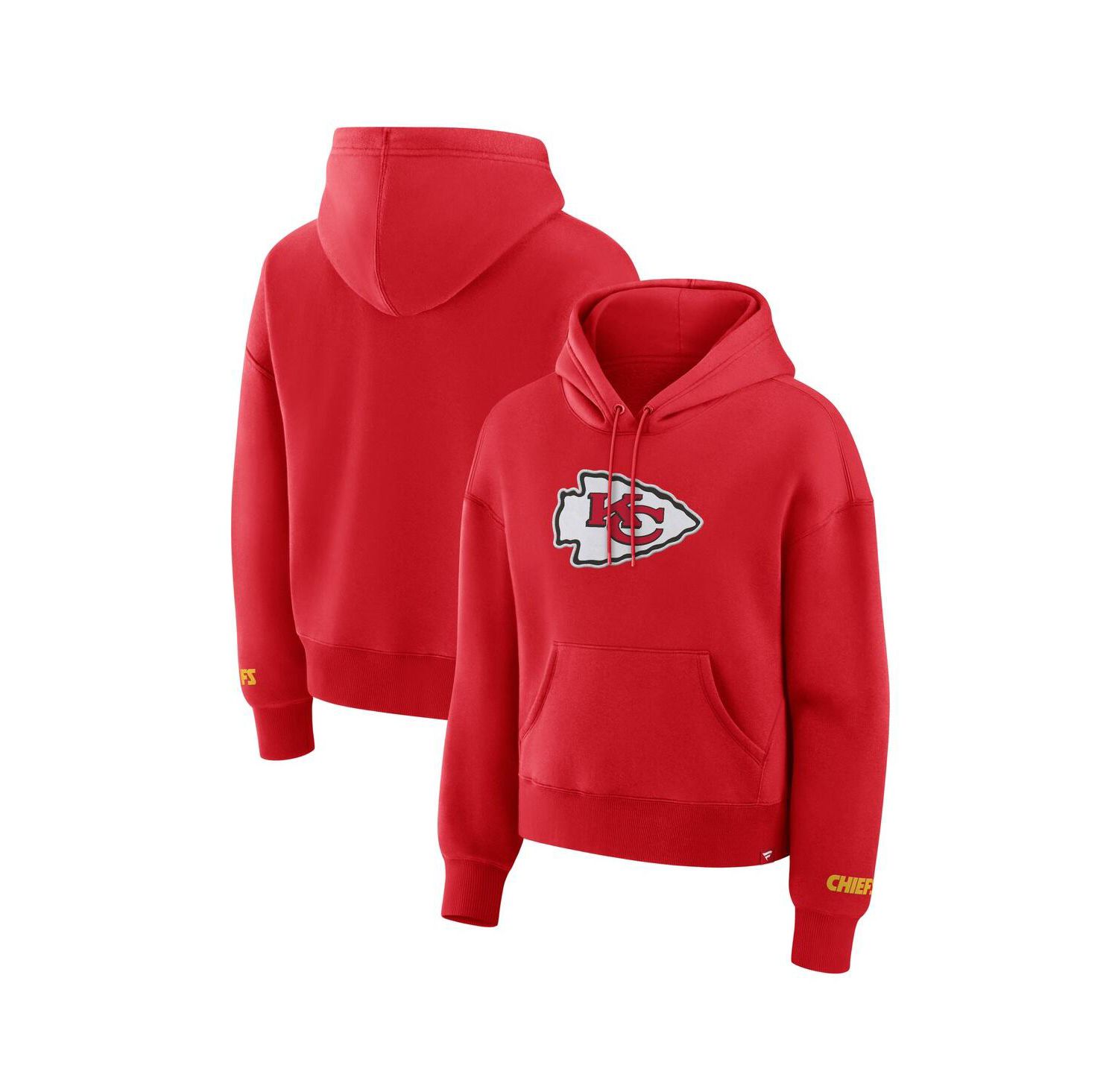 Women's Red Kansas City Chiefs Legacy Fleece Pullover Hoodie