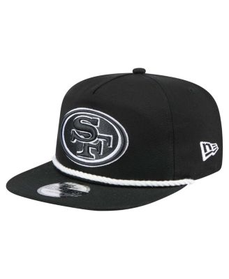 New Era - Men's Black San Francisco 49ers B-dub Golfer Snapback Hat