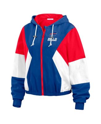 Women's Royal Buffalo Bills Color Block Full-Zip Windbreaker Jacket