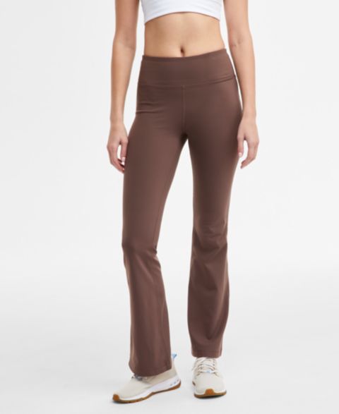 Женские леггинсы ID Ideology Studio High Rise Flare, цвет: Brownie