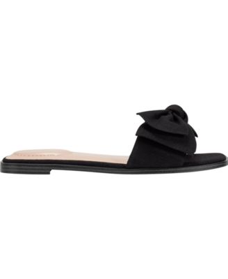Women's Violeta Bow Flat Slide Sandals
