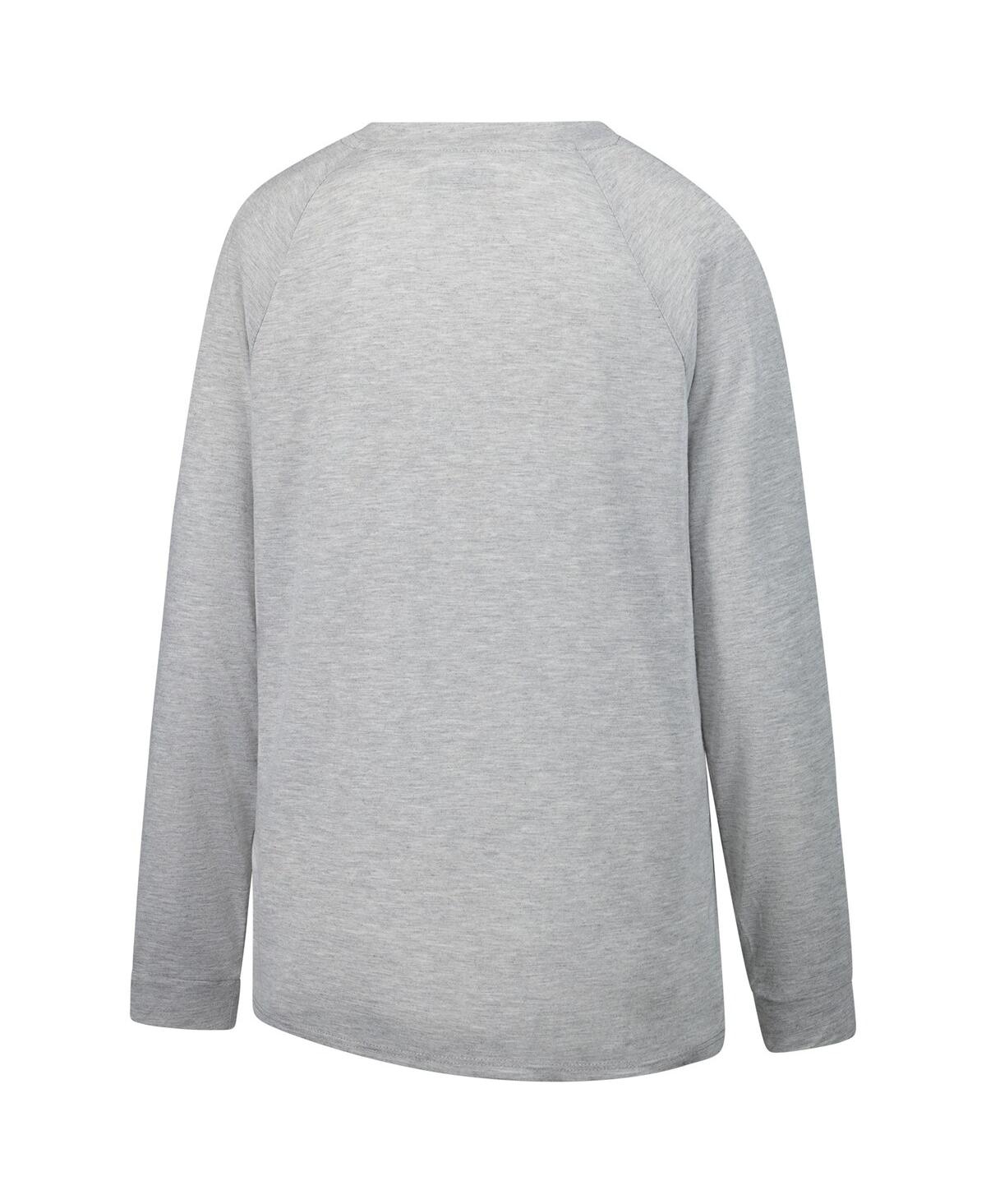 Concepts Sport Women's Navy/gray Dallas Cowboys Petition Raglan Long Sleeve T-shirt And Shorts Set In Navy,gray