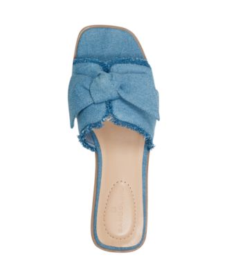 Women's Vallen Knotted Bow Flat Slide Sandals