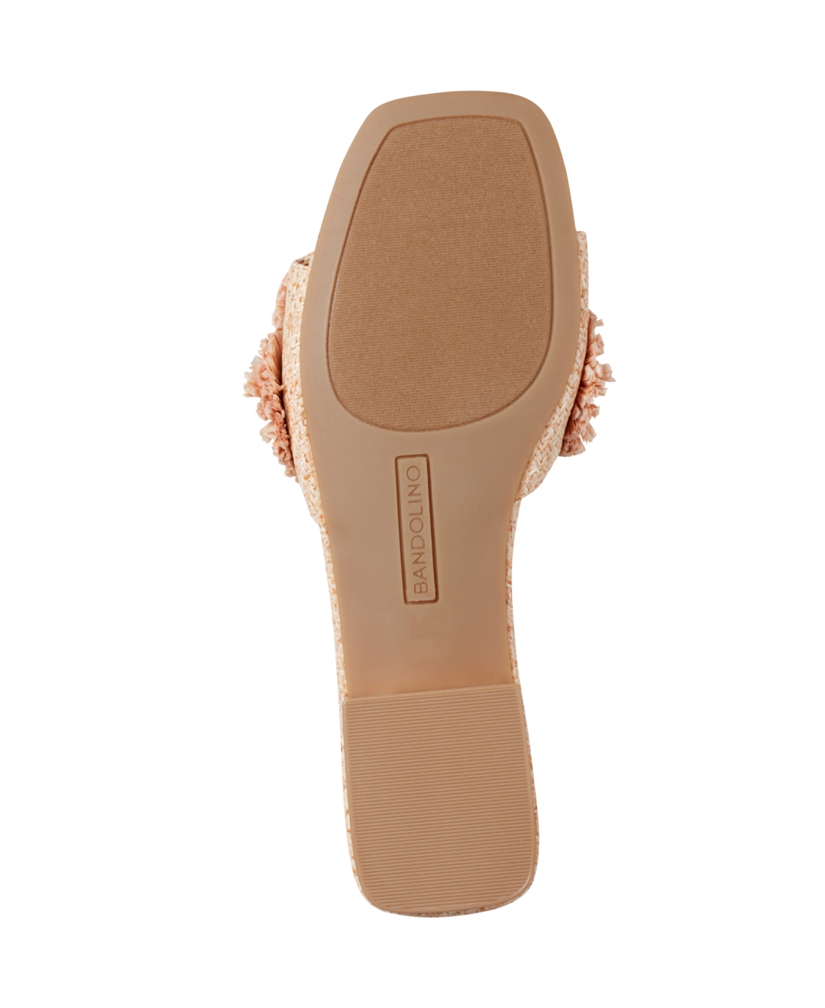 Shop Bandolino Women's Marcell Flower Raffia Flat Slide Sandals In Light Pink